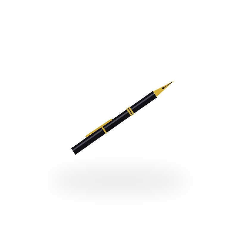 Pluma Estilográfica Meister Solitaire Oro 14K