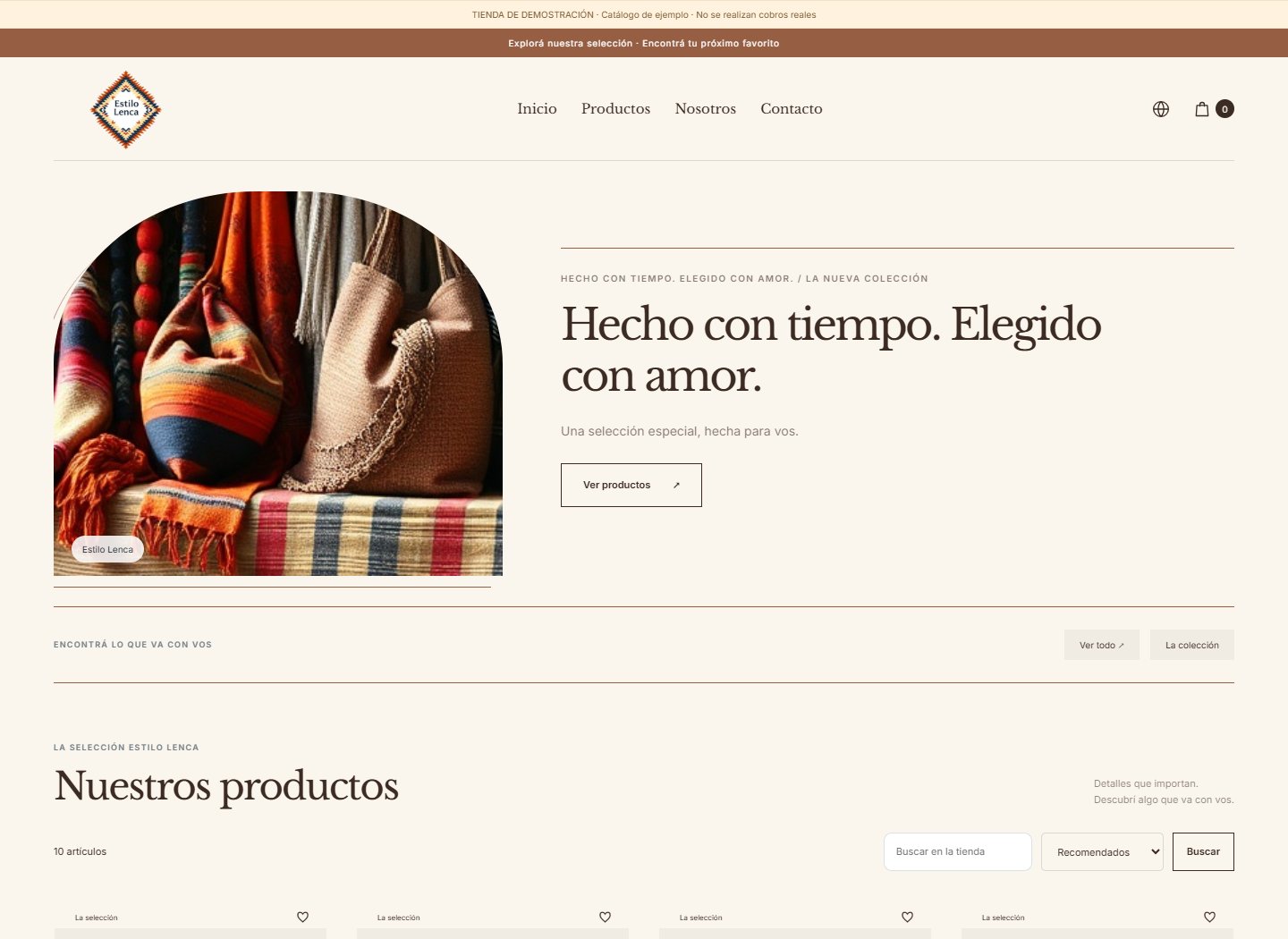 Captura real del tema Oficio